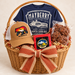 Appalachian Mountain Memories in a Natural honey tall round wicker basket with a bentwood arch handle — styled preview