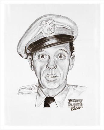 Barney Fife Sketch Lithograph original product detail