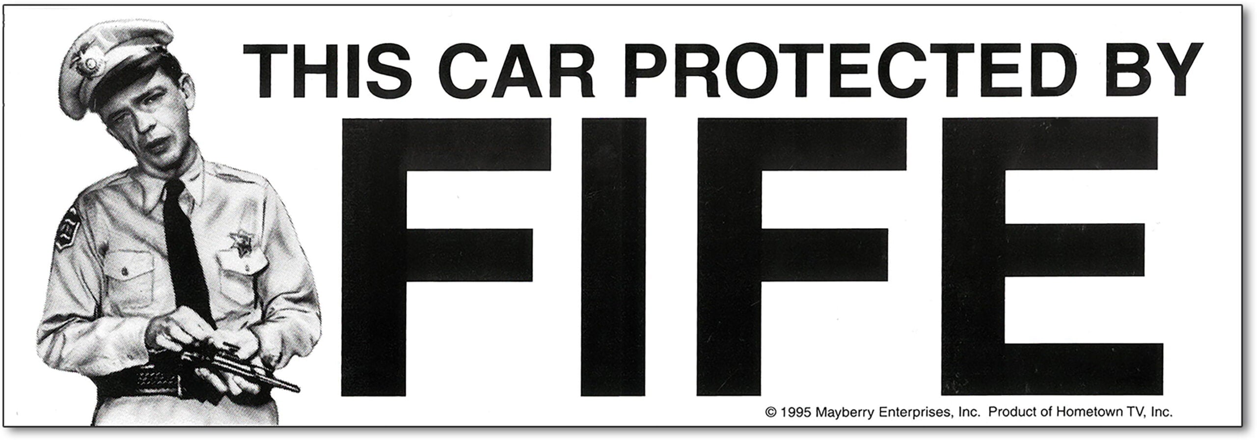 This Car Protected by Fife Bumper Sticker original product detail