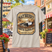 Natural Cruzin’ Mayberry Style Squad Car Tee showing the front design