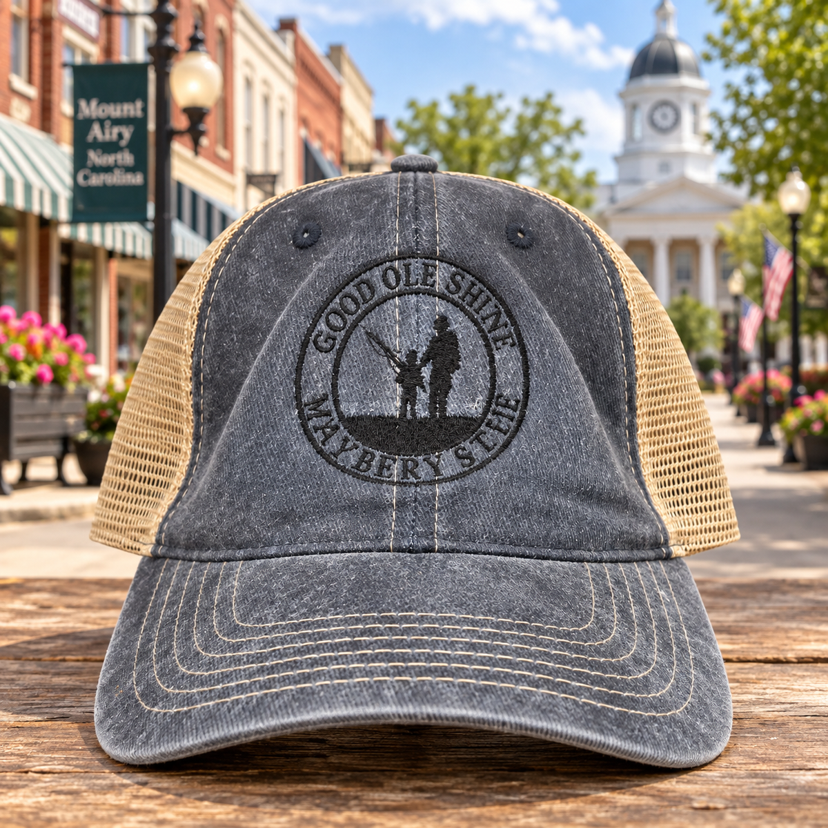 Charcoal Goin’ Fishin’ Mayberry hat