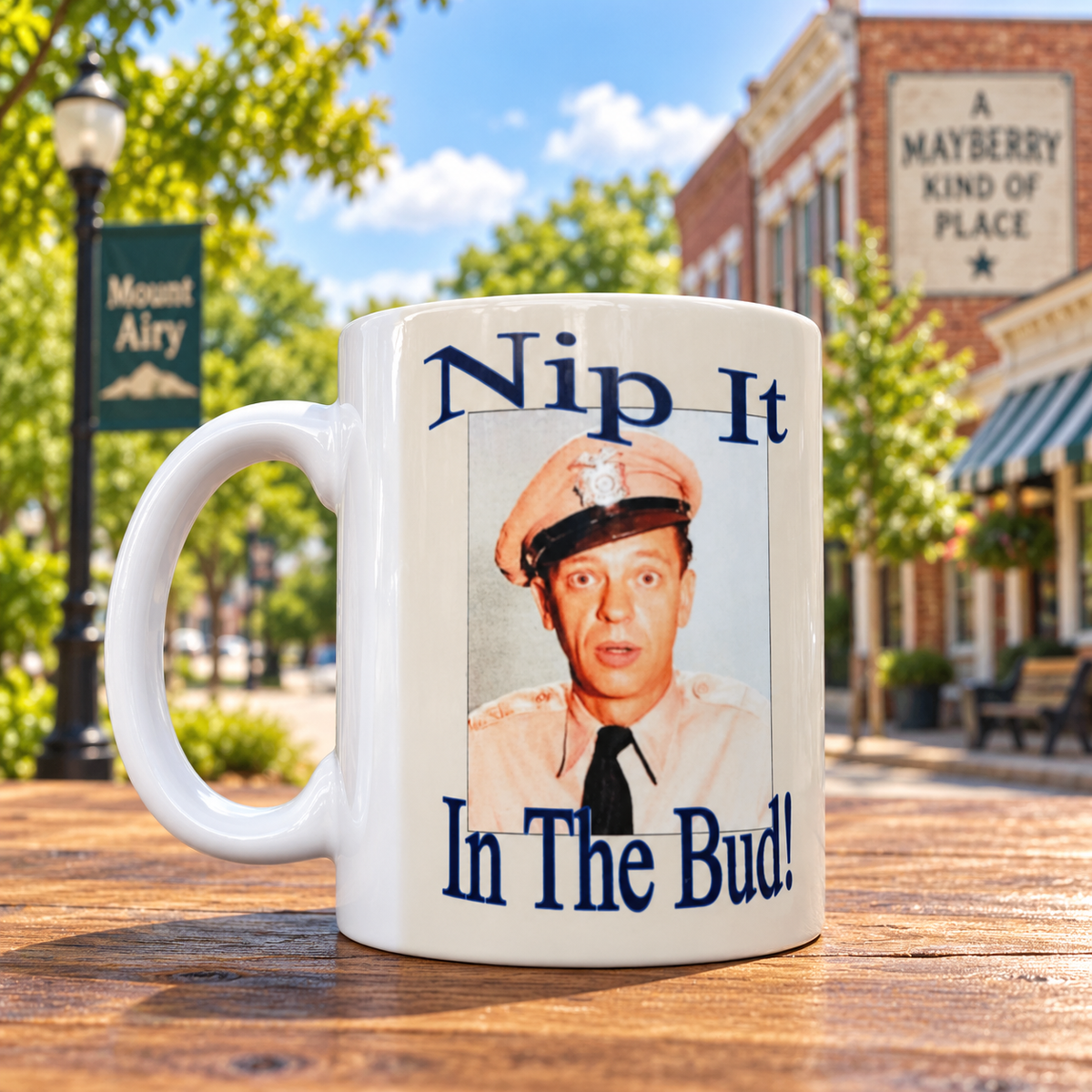 Nip It in the Bud Barney Fife portrait mug