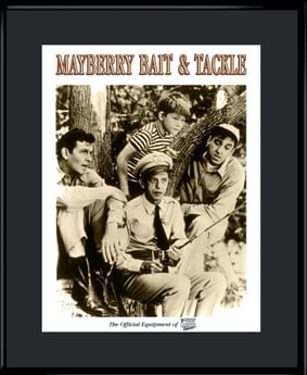 Mayberry Bait and Tackle Framed Fishing Print original product detail