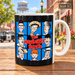 The Mayberry Bunch character mug displayed upright on Main Street