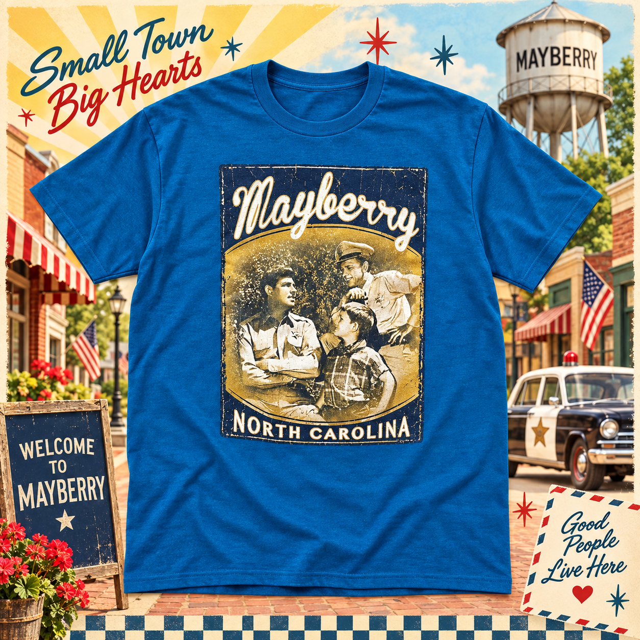 Mayberry Character Trio Tee — actual product included in this basket