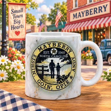 Mayberry Fishin' Opie & Andy Mug