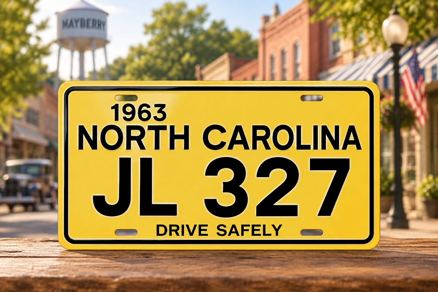 Mayberry Metal Sign - License Plate