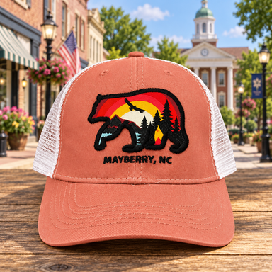 Coral Mayberry mountain bear hat
