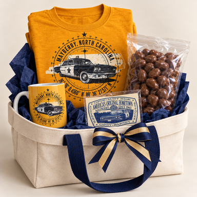 Mayberry Road Trip with the listed Mayberry T-shirt and matching gift items
