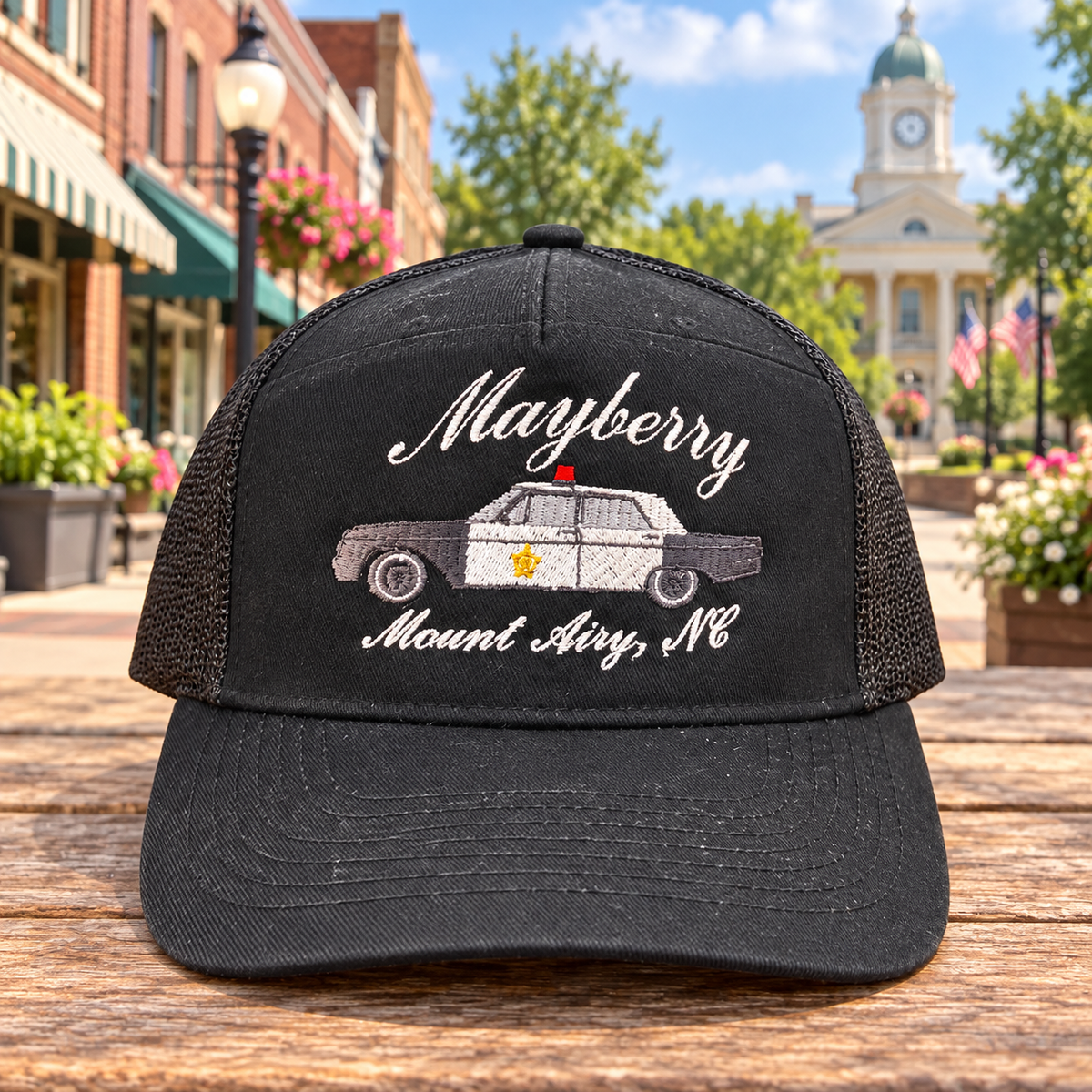 Black Mayberry squad car hat