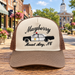 Cream and taupe Mayberry squad car hat