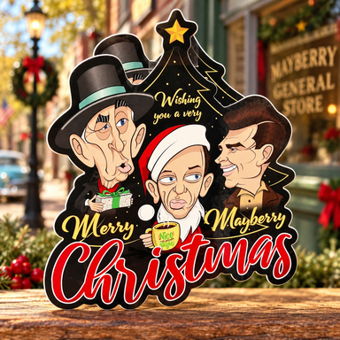 Mayberry Christmas sticker — Christmas characters