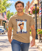 Model wearing Nip It in the Bud T-Shirt on Mayberry Main Street