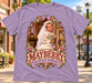 Mayberry Mountain Wedding T-Shirt – Lavender with a Mayberry Main Street background