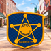 Mayberry Deputy Replica Patch on Main Street in Mount Airy