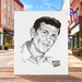 Sheriff Andy Taylor Sketch Lithograph on Main Street in Mount Airy