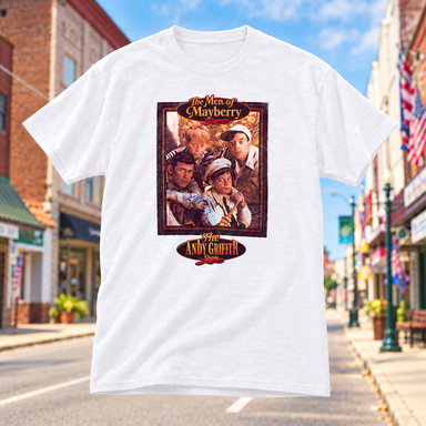 Men of Mayberry Classic T-Shirt on Main Street in Mount Airy