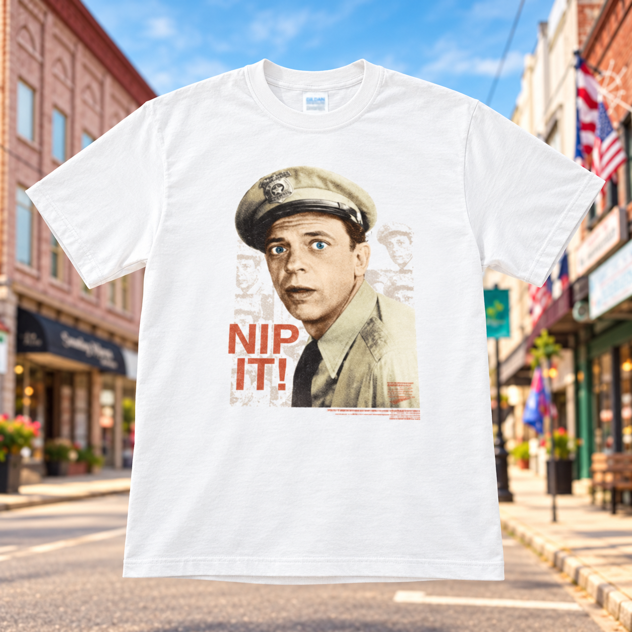 Nip It Barney Fife Classic T-Shirt - included retail item
