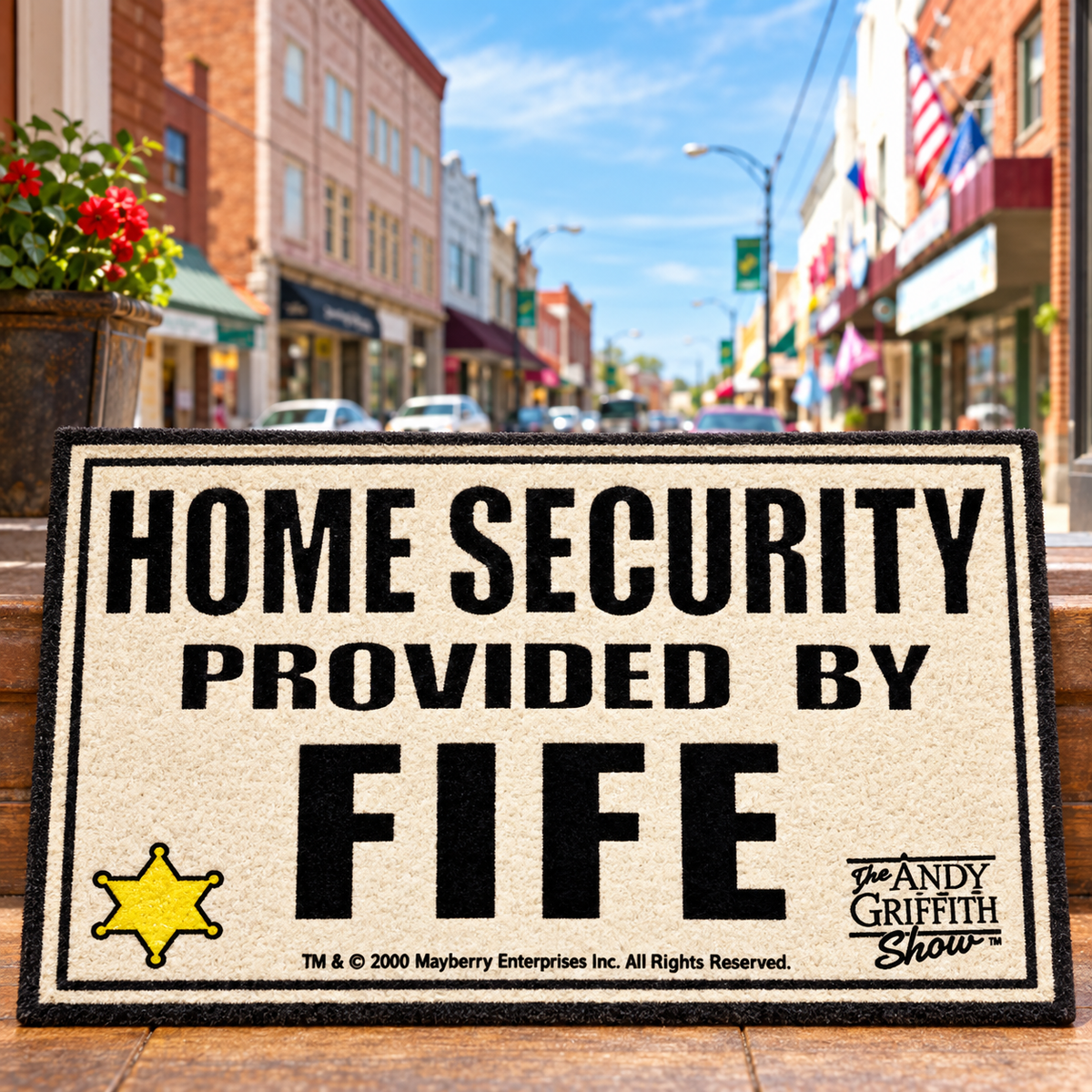 Security by Fife Welcome Mat on Main Street in Mount Airy